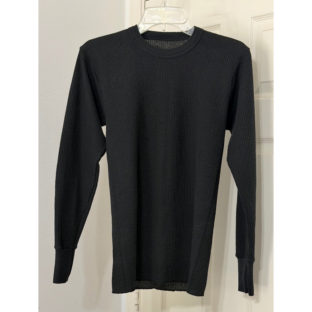INDERA Mills Mens sz M Waffle‎ Knit Thermal Long Sleeve Shirt Base Layer utility